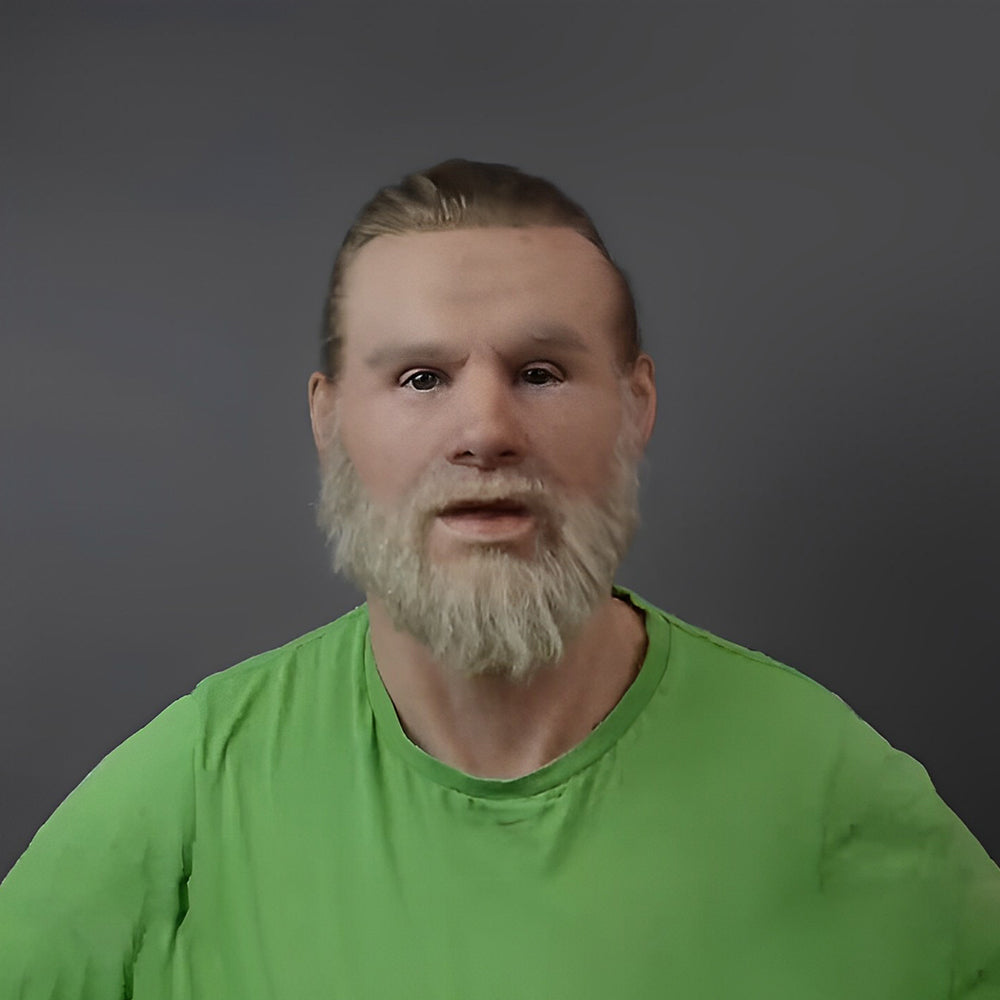 Realistic Old Man Mask – Halloween and Cosplay Latex Mask with Movable Mouth – alternate product view 10