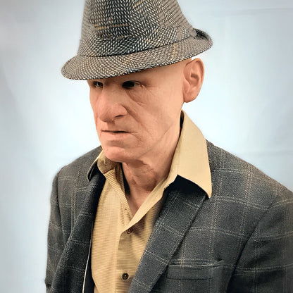 Realistic Old Man Mask – Halloween and Cosplay Latex Mask with Movable Mouth – alternate product view 6