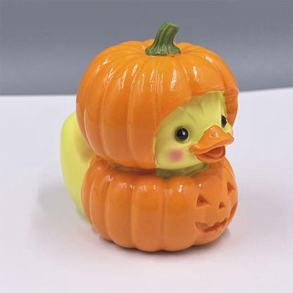 Halloween Cute Pumpkin Duck Ornament Mini Resin Desktop Ornament for Halloween Decoration – alternate product view 8