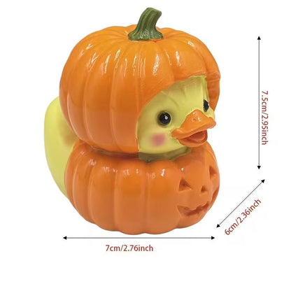 Halloween Cute Pumpkin Duck Ornament Mini Resin Desktop Ornament for Halloween Decoration – alternate product view 9
