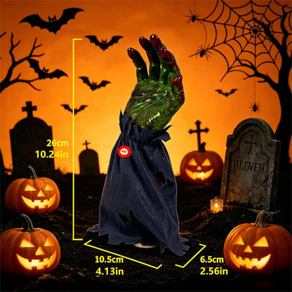 Halloween Electric Bouncing Walking Zombie Hand Animatronic Spooky Party Decor Prop Toy – alternate product view 6