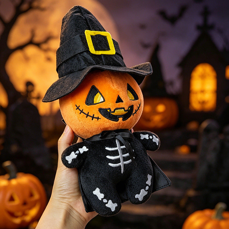 Halloween Stuffed Animals Set Ghost Skeleton Bat Pumpkin Soft Plush Toy for Holiday Decor and Gifts – alternate product view 