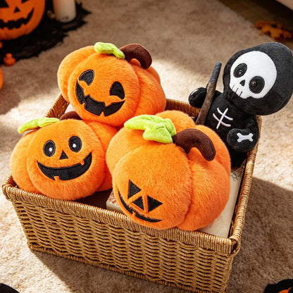 Halloween Stuffed Animals Set Ghost Skeleton Bat Pumpkin Soft Plush Toy for Holiday Decor and Gifts – alternate product view 