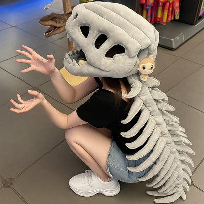 Dinosaur Skeleton Costume for Kids with Plush Adjustable Design – alternate product view 3