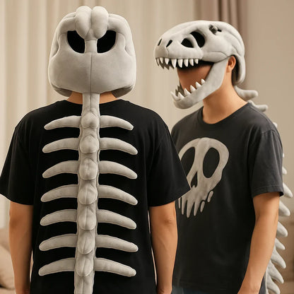 Dinosaur Skeleton Costume for Kids with Plush Adjustable Design – alternate product view 4