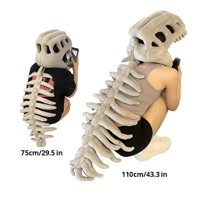 Dinosaur Skeleton Costume for Kids with Plush Adjustable Design – alternate product view 5