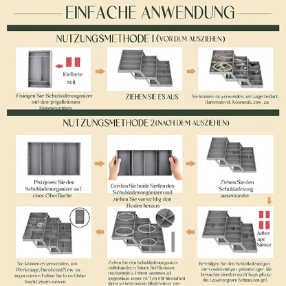 Expandable 3-Tier Drawer Organizer – Space-Saving Storage – alternate product view 4