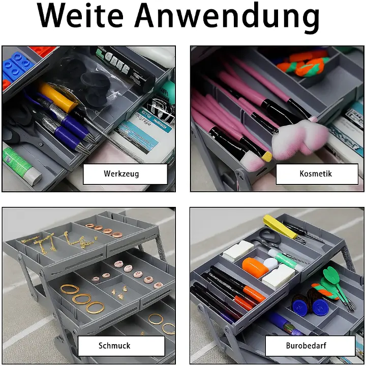 Expandable 3-Tier Drawer Organizer – Space-Saving Storage – alternate product view 8