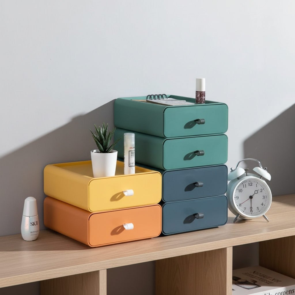 Compact Modern Drawer Storage Box