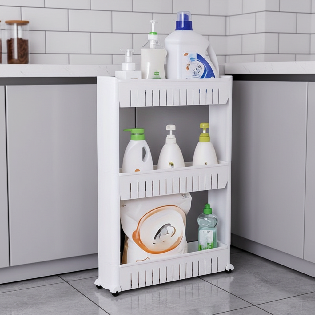 Plastic Organizer With Wheels - SlimGlide