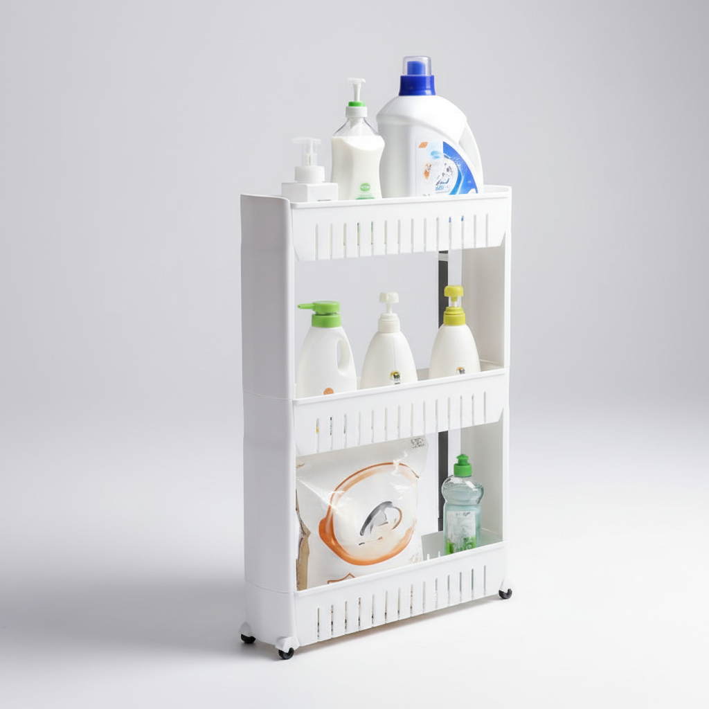 Plastic Organizer With Wheels - SlimGlide – alternate product view 2