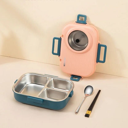 Lunch box stainless steel with insulation and 3 compartments – alternate product view 11