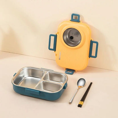 Lunch box stainless steel with insulation and 3 compartments – alternate product view 12