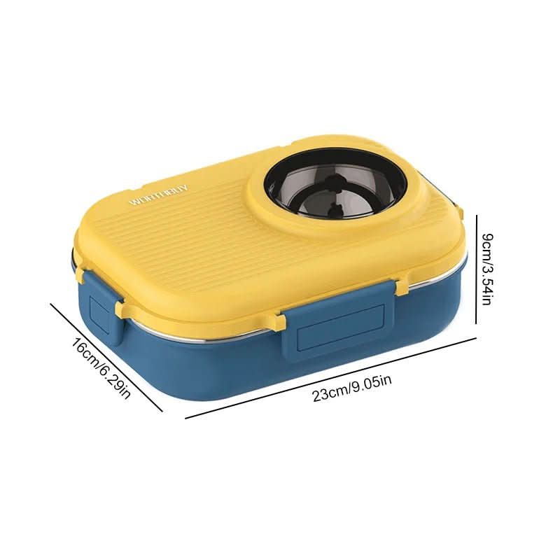 Lunch box stainless steel with insulation and 3 compartments – alternate product view 8