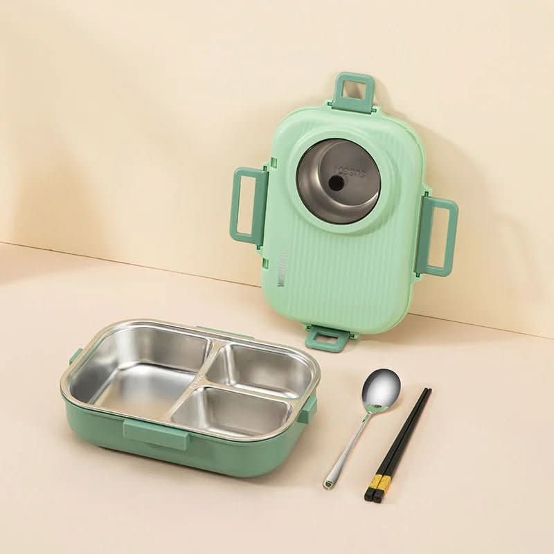 Lunch box stainless steel with insulation and 3 compartments – alternate product view 10