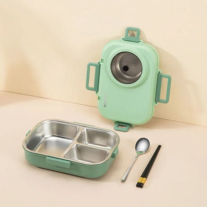 Lunch box stainless steel with insulation and 3 compartments – alternate product view 10