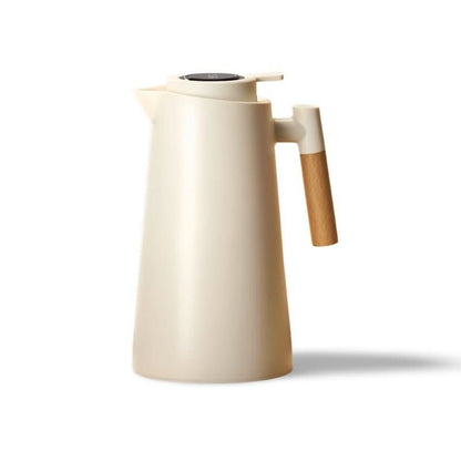 Thermos flask with temperature display and wooden handle – alternate product view 10