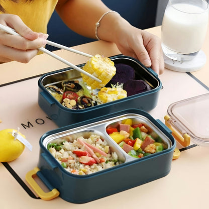 Thermally insulated lunch box made of stainless steel - 4 hours warm or cold – alternate product view 2
