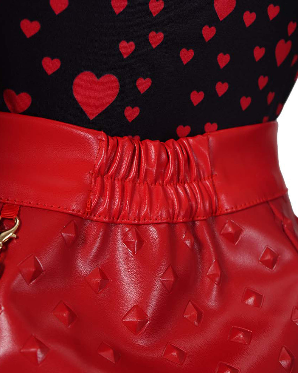 Red Princess Costume Movie 5 Red Shirt PU Leather Skirt with Gloves and Accessories for Cosplay Parties – alternate product v
