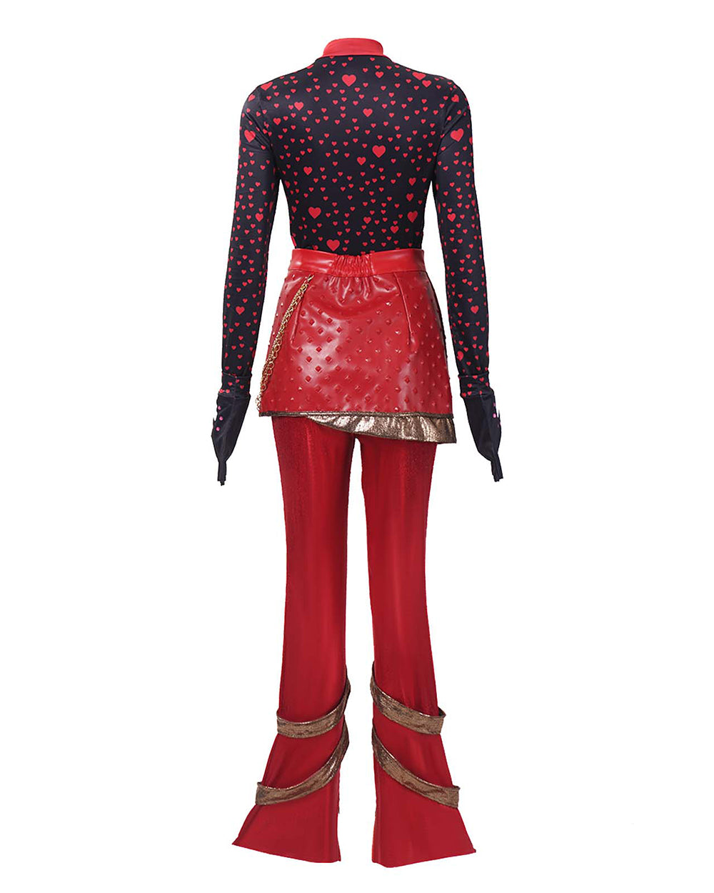 Red Princess Costume Movie 5 Red Shirt PU Leather Skirt with Gloves and Accessories for Cosplay Parties – alternate product v