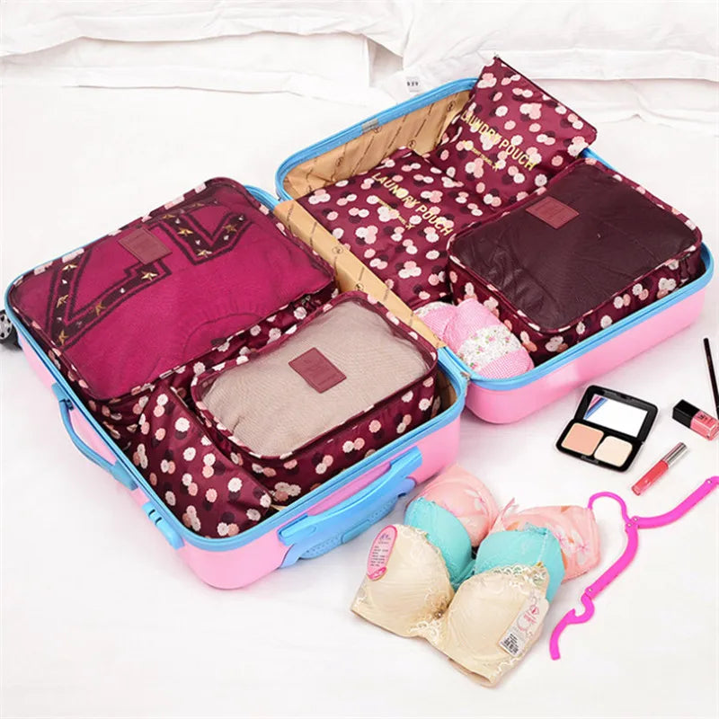 Packing cube set 6 pieces waterproof - suitcase organizer – alternate product view 4