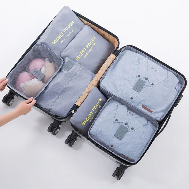 Packing cube set 6 pieces waterproof - suitcase organizer – alternate product view 6