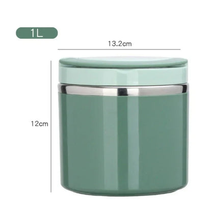 Thermal lunch box stainless steel with handle – leak-proof – alternate product view 6
