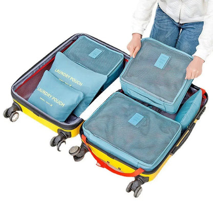 Packing cube set 6 pieces waterproof - suitcase organizer – alternate product view 3