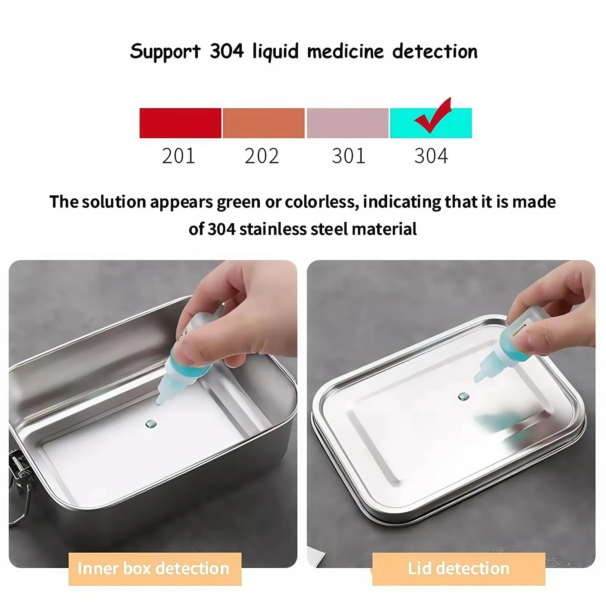 Lunch box stainless steel with swing top closure - BPA – alternate product view 3