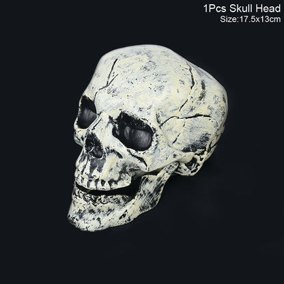 Halloween Skull Decoration with Realistic Bone Finish and Separate Arm, Outdoor Use – alternate product view 8