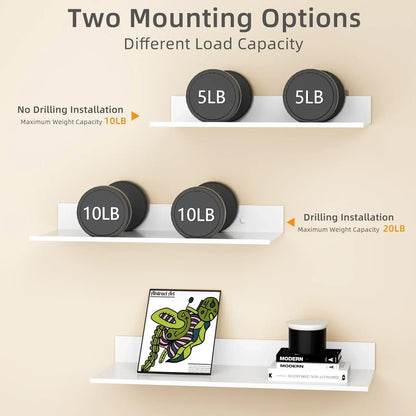 Metal Wall Shelf – Space-Saving Home Storage – alternate product view 3