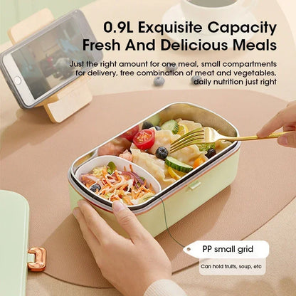 900ml Portable Electric Lunch Box Food Warmer with Steam Function - HeatMate – alternate product view 5