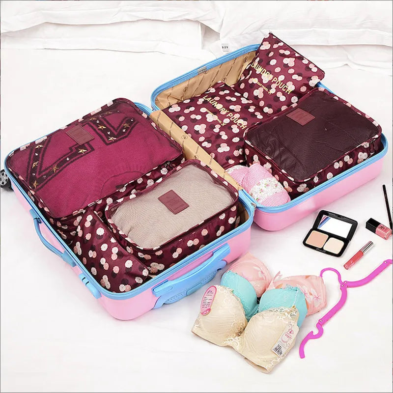 Packing cube set 6 pieces waterproof - suitcase organizer – alternate product view 12