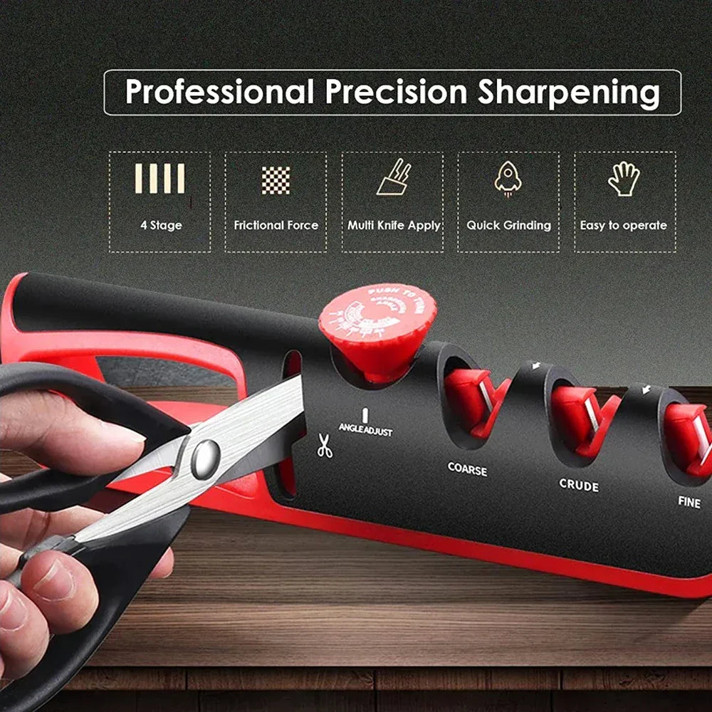 4-in-1 Professional Knife Sharpener (1+1 ) - EdgeSharp – alternate product view 4