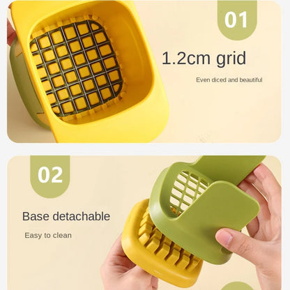 Vegetable cutter hand pressure mechanism for chips and cubes – alternate product view 5