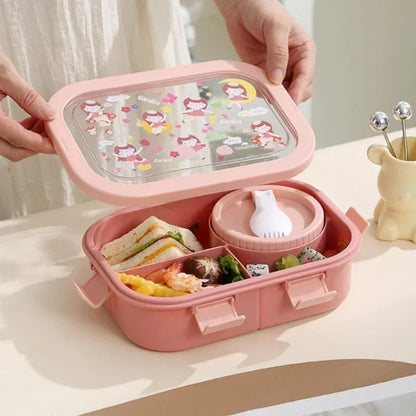 Bento box with soup bowl and spoon - 4 motifs – alternate product view 4