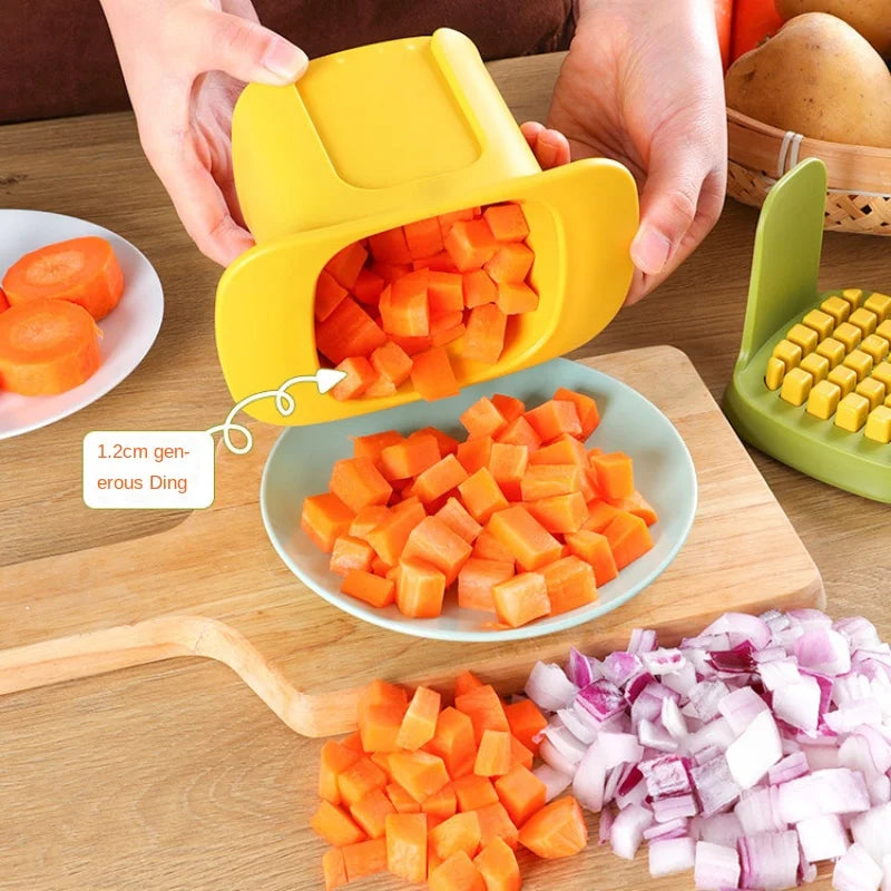 Vegetable cutter hand pressure mechanism for chips and cubes – alternate product view 3