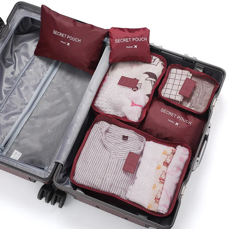 Packing cube set 6 pieces waterproof - suitcase organizer – alternate product view 7