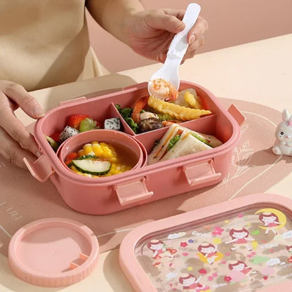 Bento box with soup bowl and spoon - 4 motifs – alternate product view 5