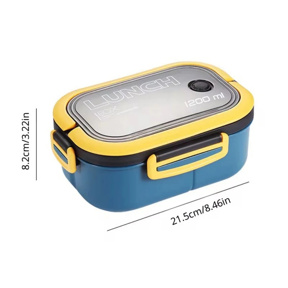 Bento box 2 levels with spoon and fork, 1200 ml – alternate product view 5