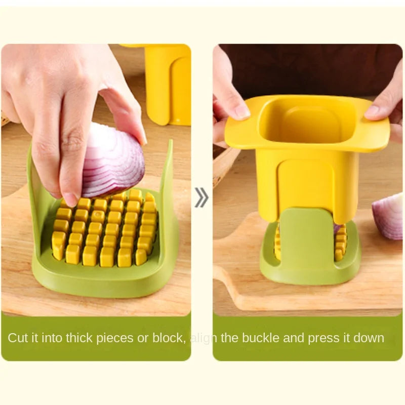 Vegetable cutter hand pressure mechanism for chips and cubes – alternate product view 4