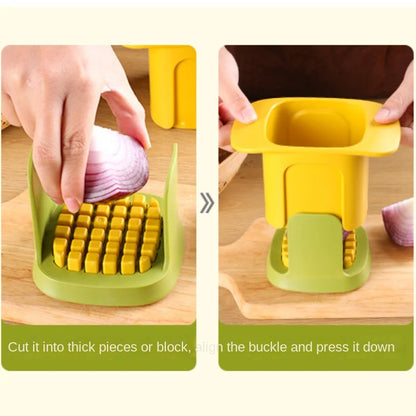 Vegetable cutter hand pressure mechanism for chips and cubes – alternate product view 4