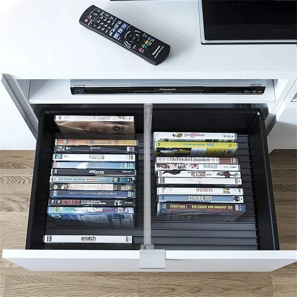 Plastic drawer divider, adjustable, transparent – alternate product view 5