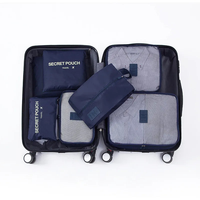 Packing cube set 6 pieces waterproof - suitcase organizer – alternate product view 9