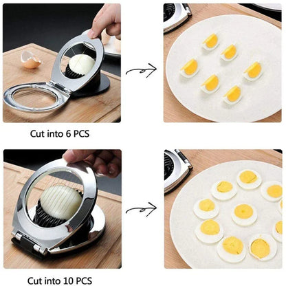 Stainless steel egg divider - slices, wedges & quarters in one – alternate product view 8