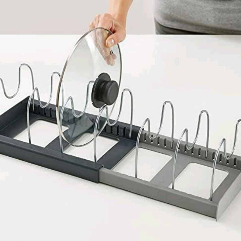 Expandable Pan & Lid Organizer – 7 or 10 Compartments – alternate product view 3