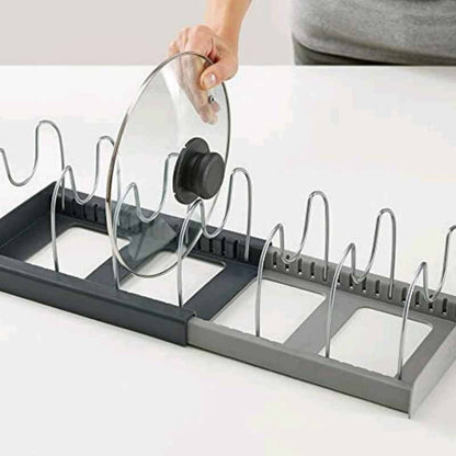 Expandable Pan & Lid Organizer – 7 or 10 Compartments – alternate product view 3