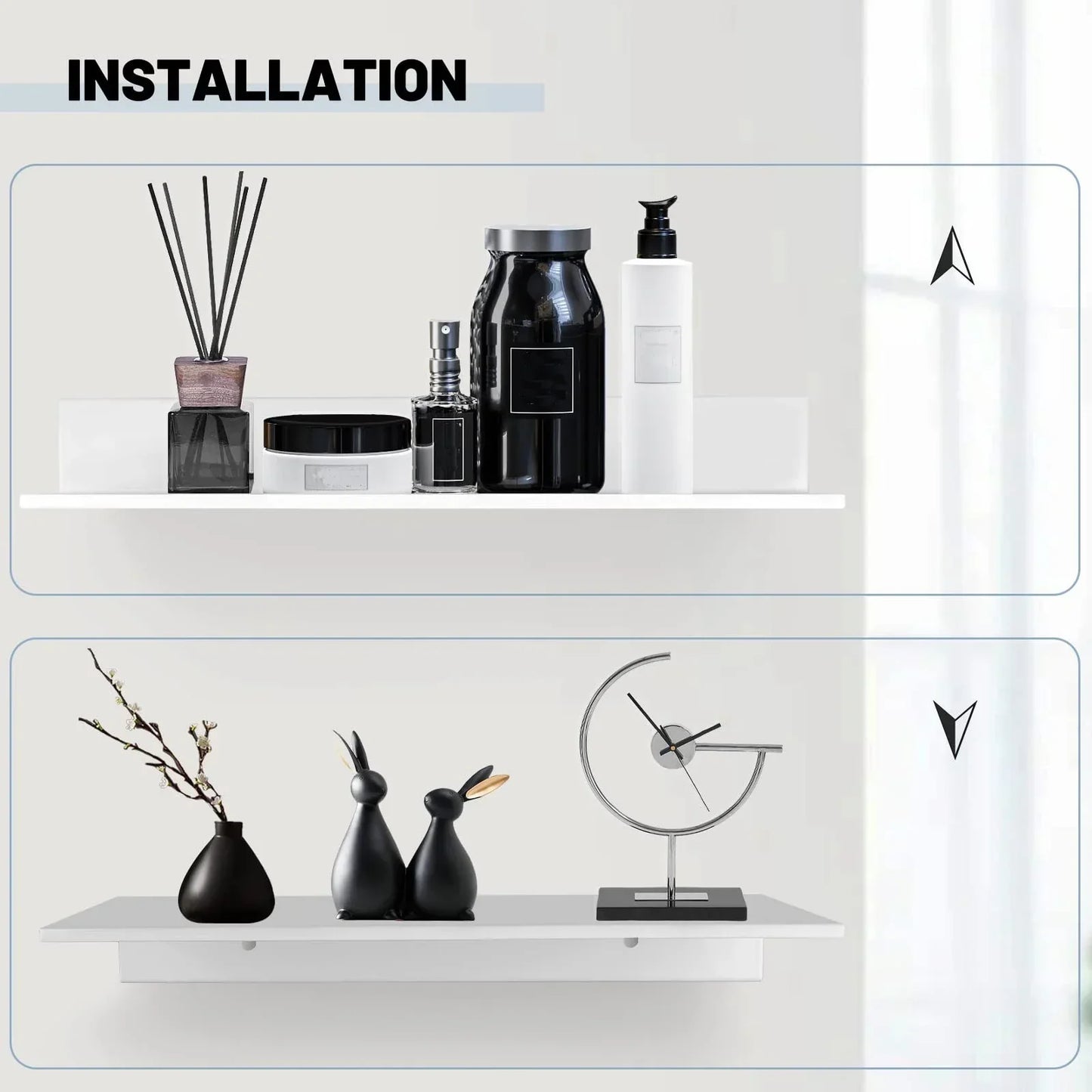 Metal Wall Shelf – Space-Saving Home Storage – alternate product view 2