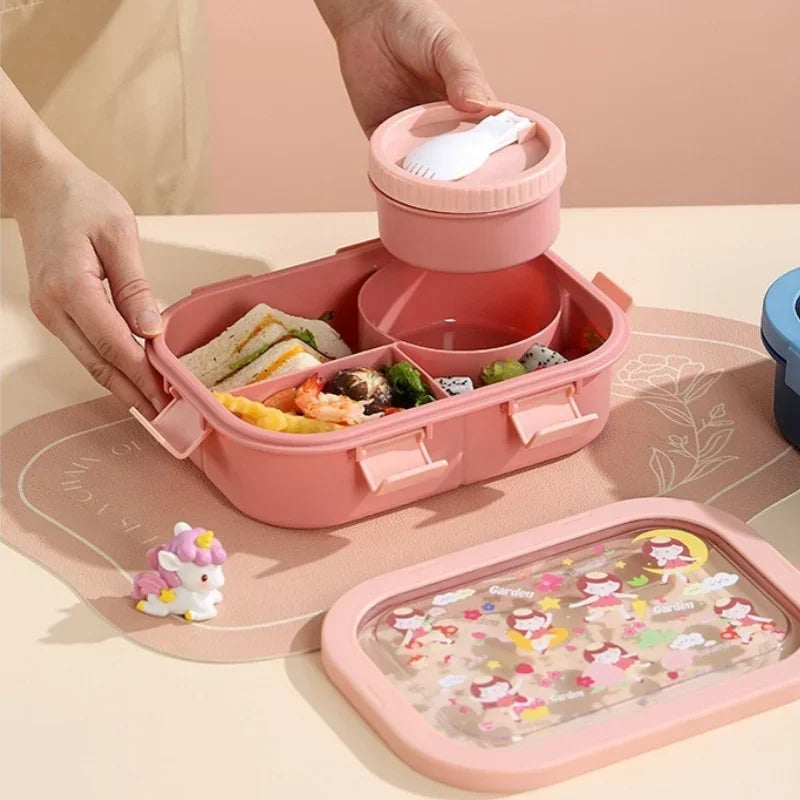 Bento box with soup bowl and spoon - 4 motifs – alternate product view 3