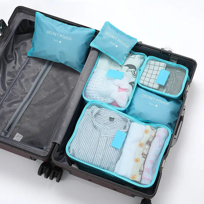 Packing cube set 6 pieces waterproof - suitcase organizer – alternate product view 8